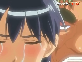 Crazy hentai lesbians are playing with their new girlfriend