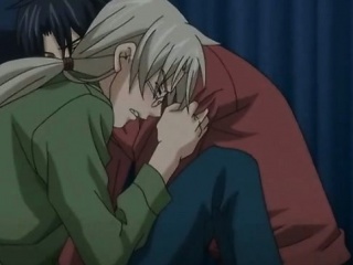Cute hentai gay man masturbation and fucked